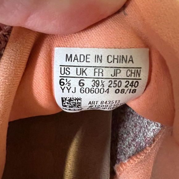 Womens Adidas Ultraboost 4.0 Chalk Coral Pink Running Sneakers Shoes Size 6.5 M - Picture 6 of 6